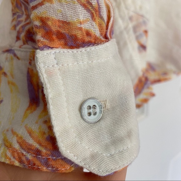 NEW ITEM✨Scoop NYC Pattern Accented Button Down - Picture 4 of 8